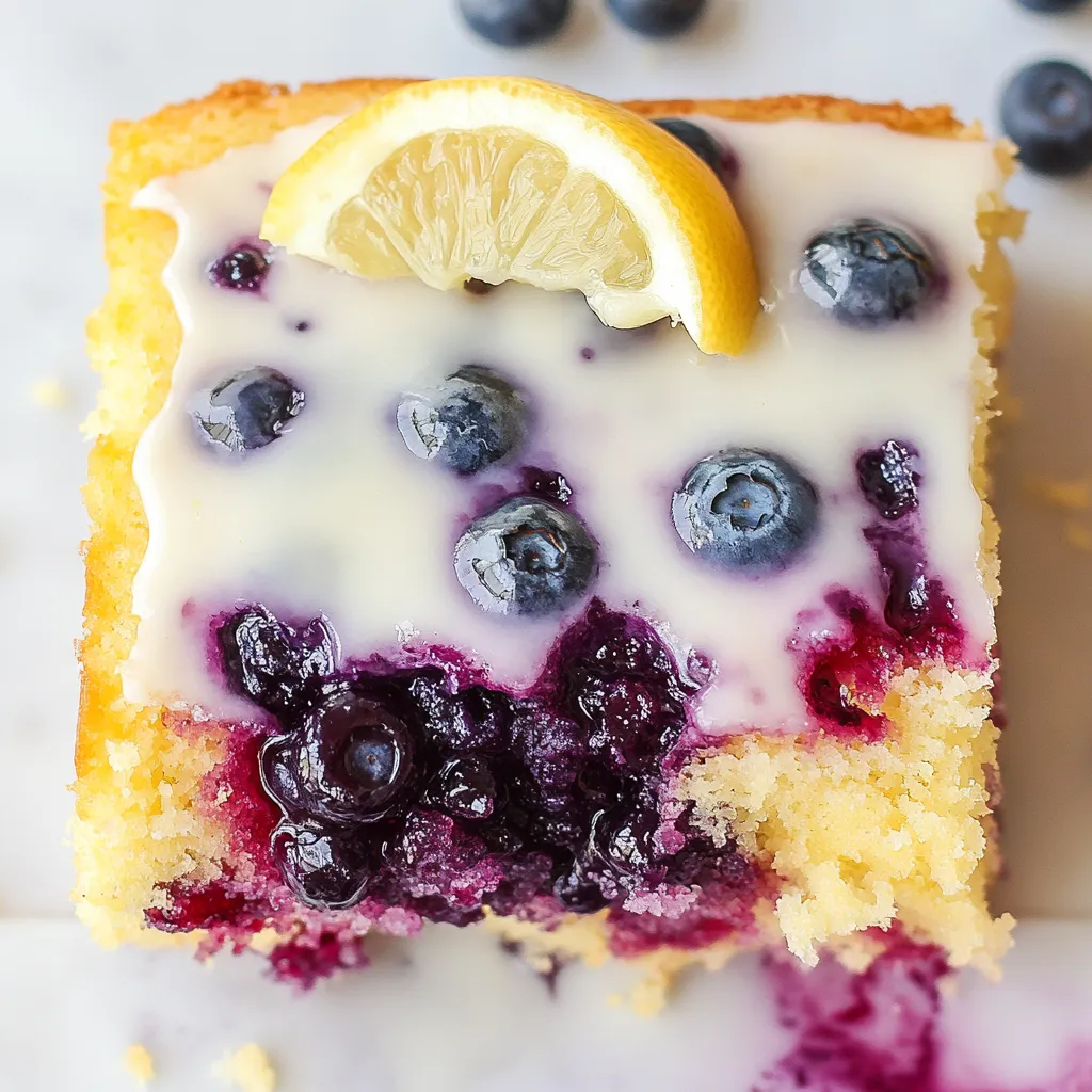 Lemon Blueberry Sheet Cake