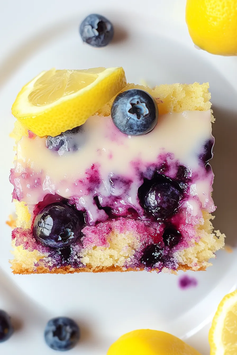 Lemon Blueberry Sheet Cake
