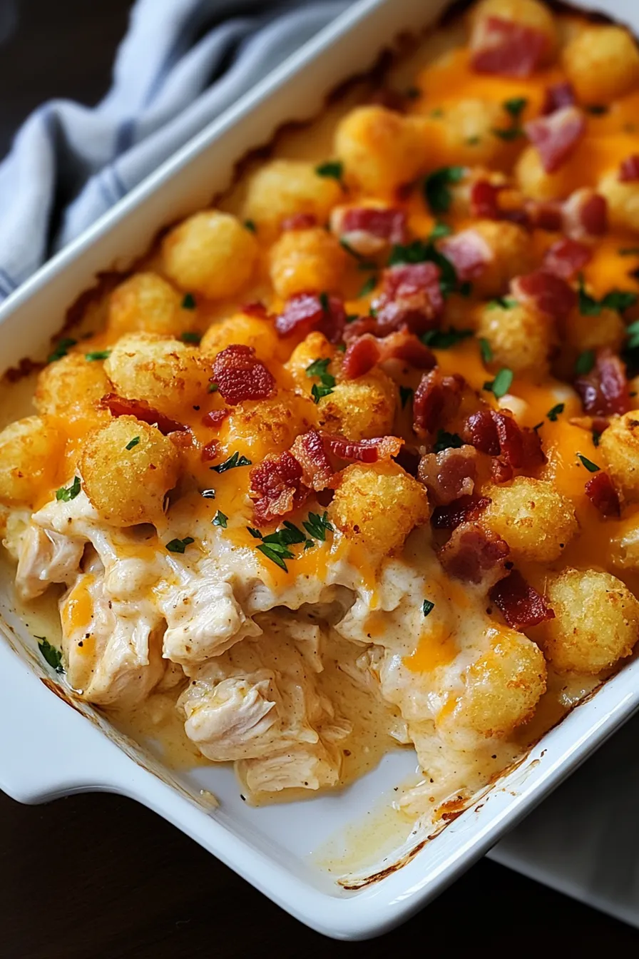 Chicken Bacon Ranch Casserole
