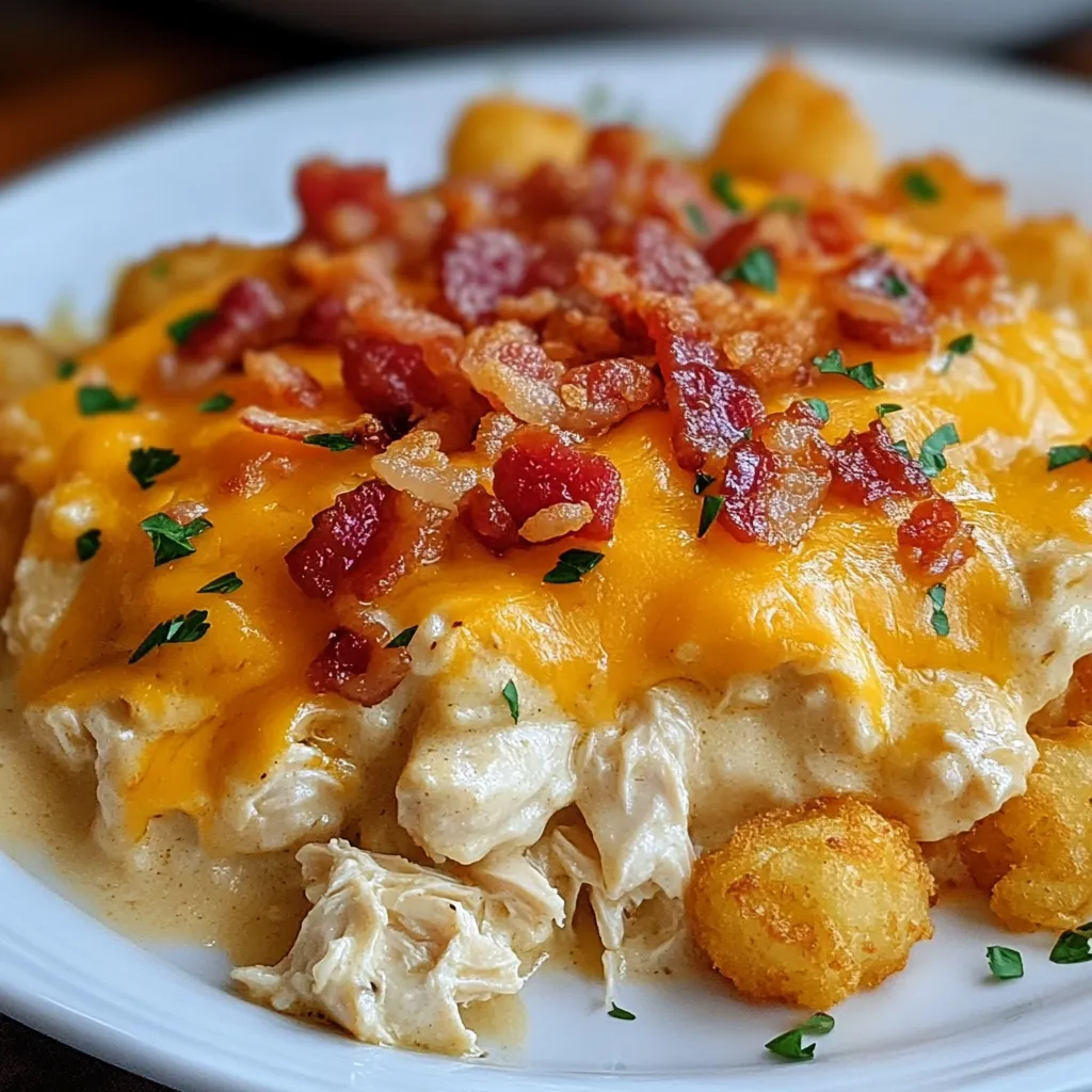 Chicken Bacon Ranch Casserole