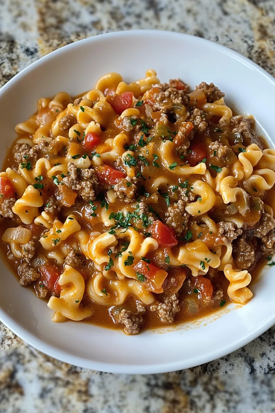 HOMEMADE HAMBURGER HELPER