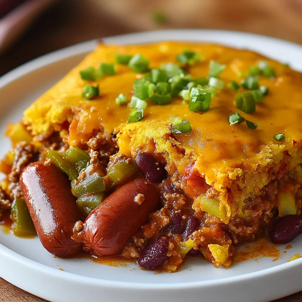 Dig into our Chili Cheese Dog Casserole