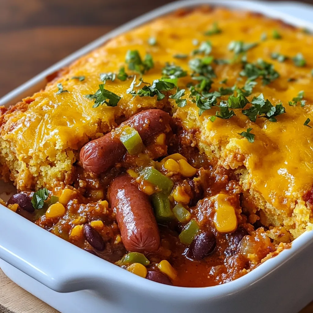 Dig into our Chili Cheese Dog Casserole