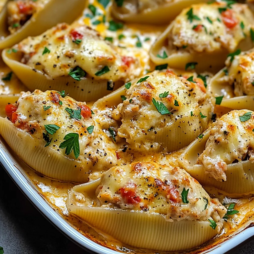 Creamy Cajun Chicken Stuffed Shells