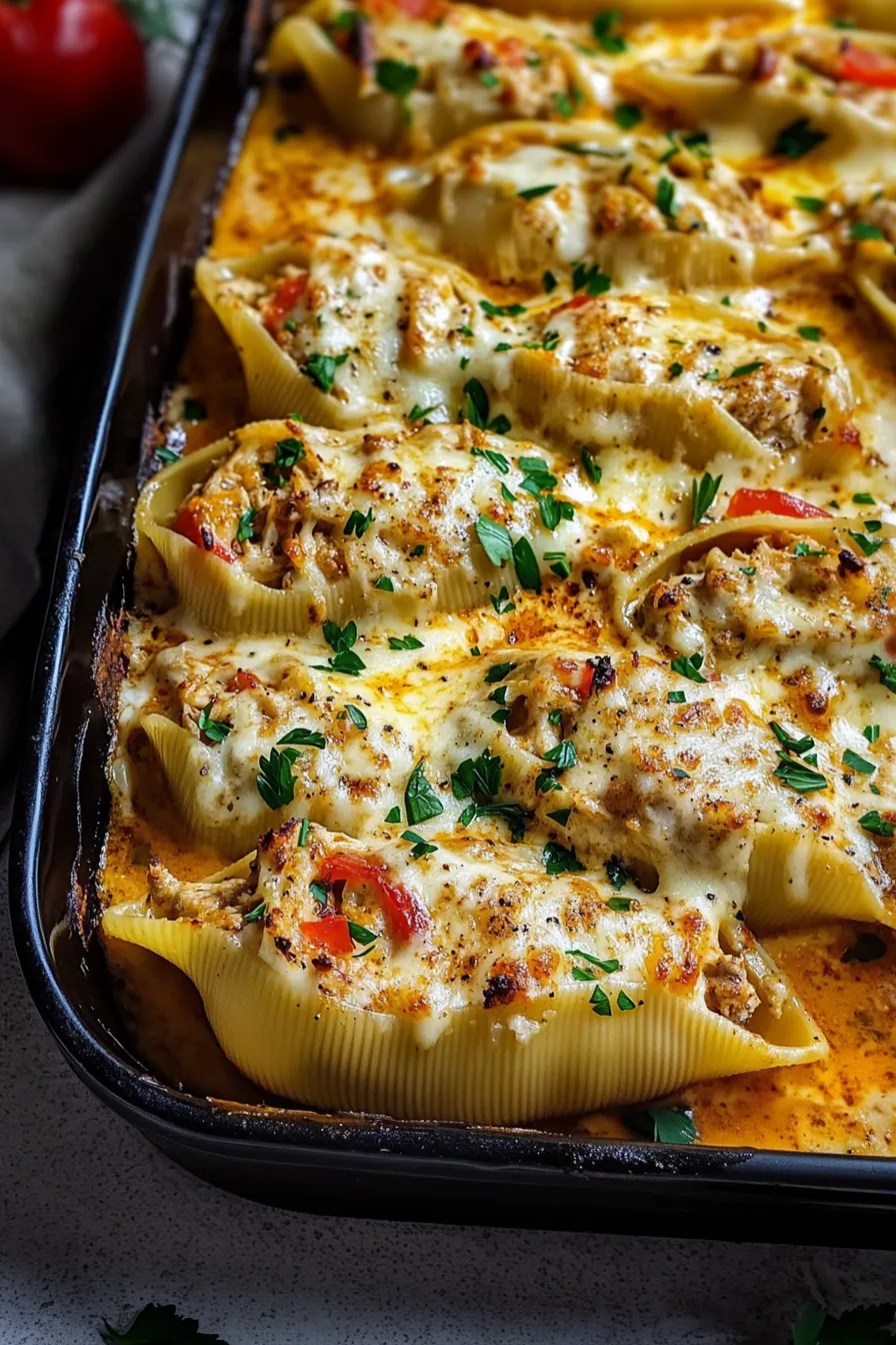 Creamy Cajun Chicken Stuffed Shells