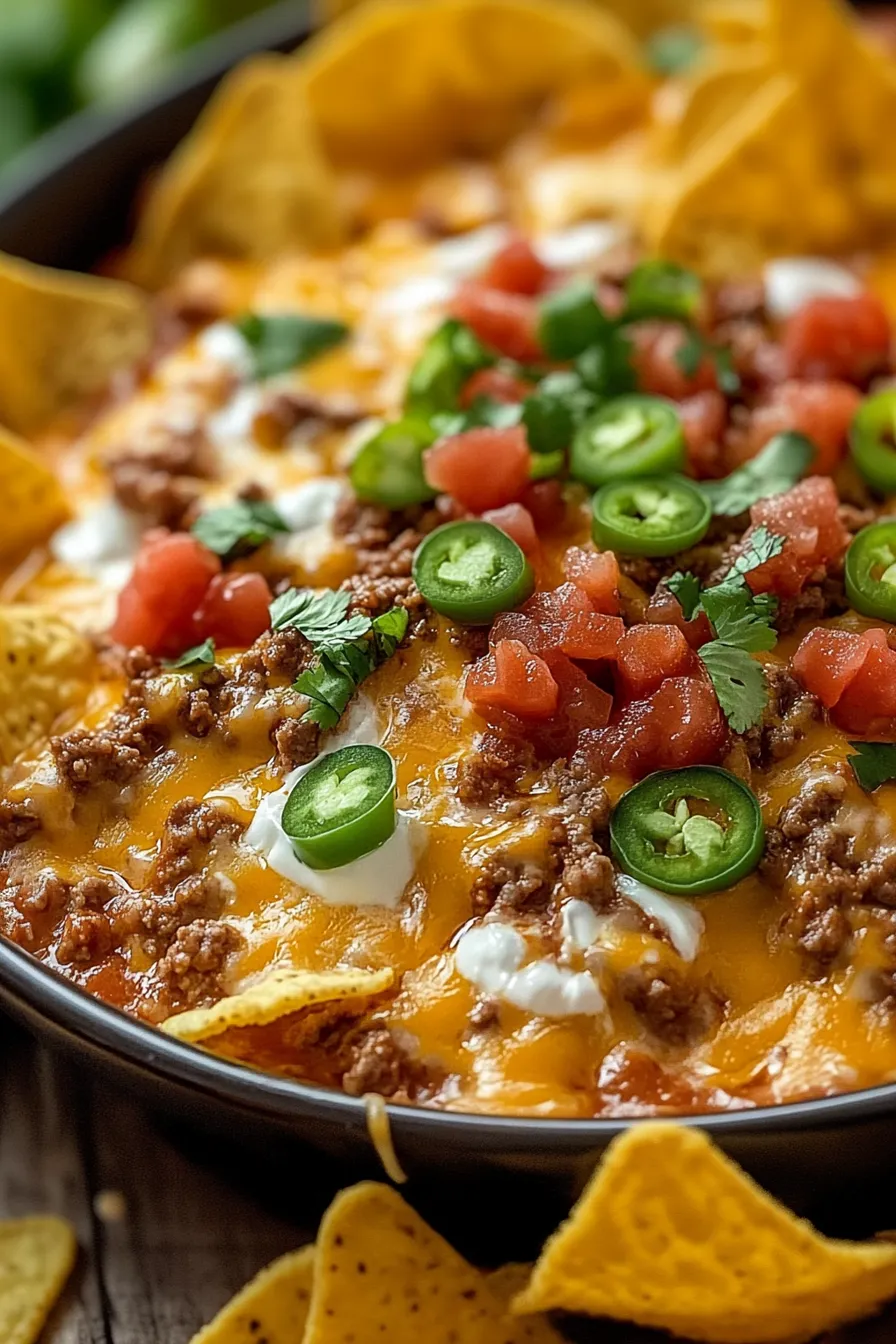 Cheesy Meaty Texas Trash Dip