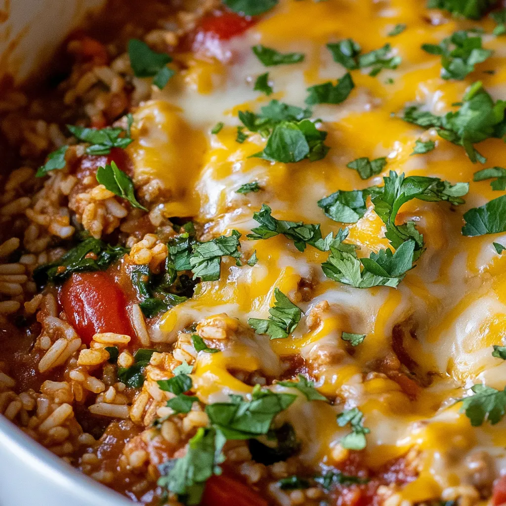Easy Stuffed Pepper Casserole