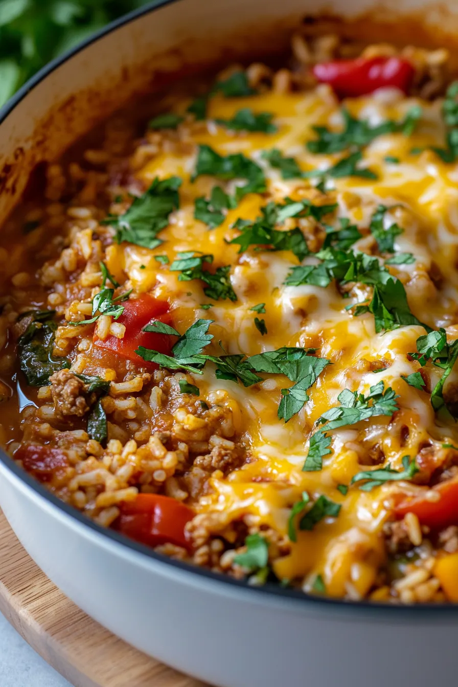 Easy Stuffed Pepper Casserole