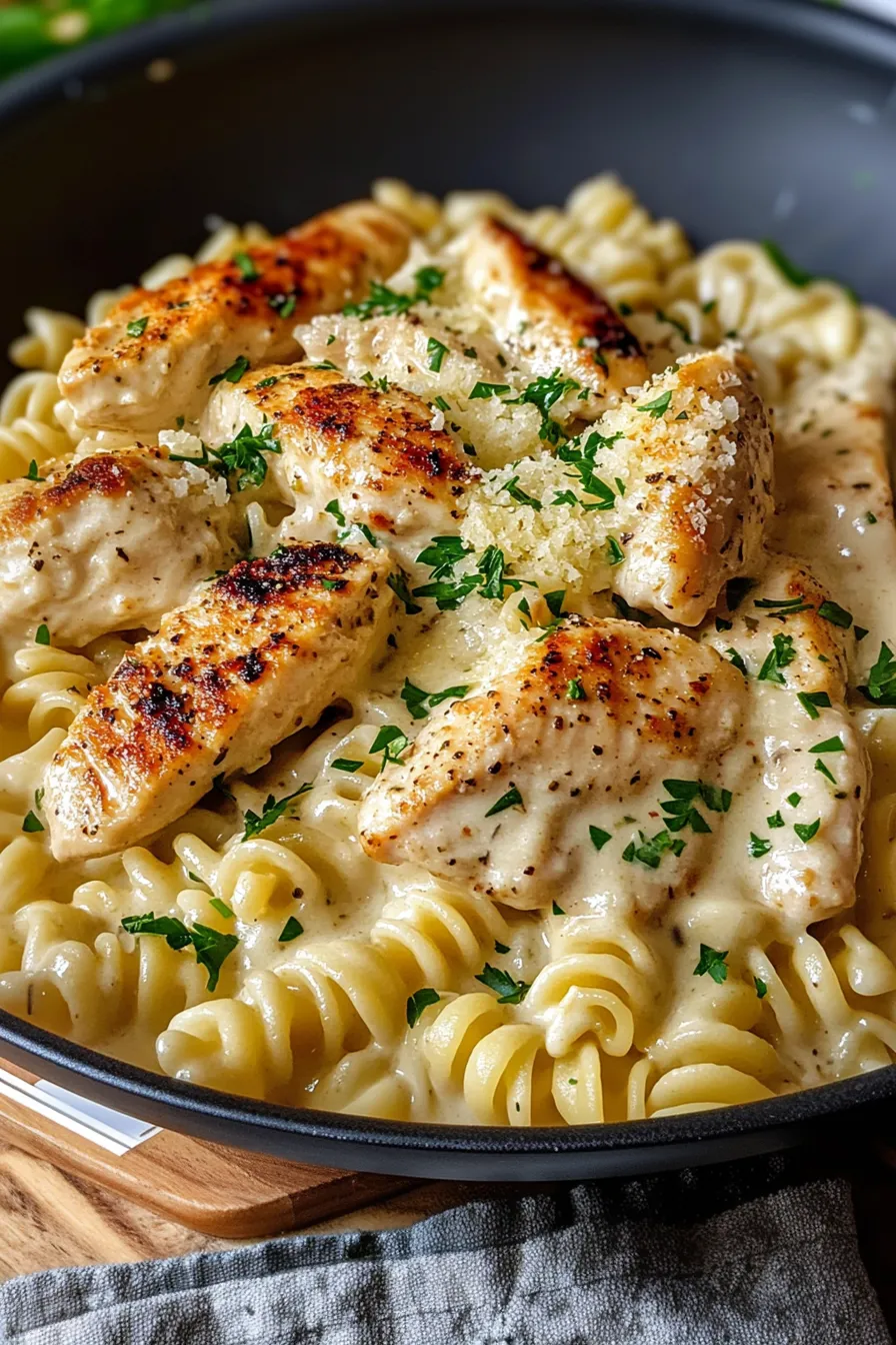 Creamy Garlic Parmesan Chicken Pasta