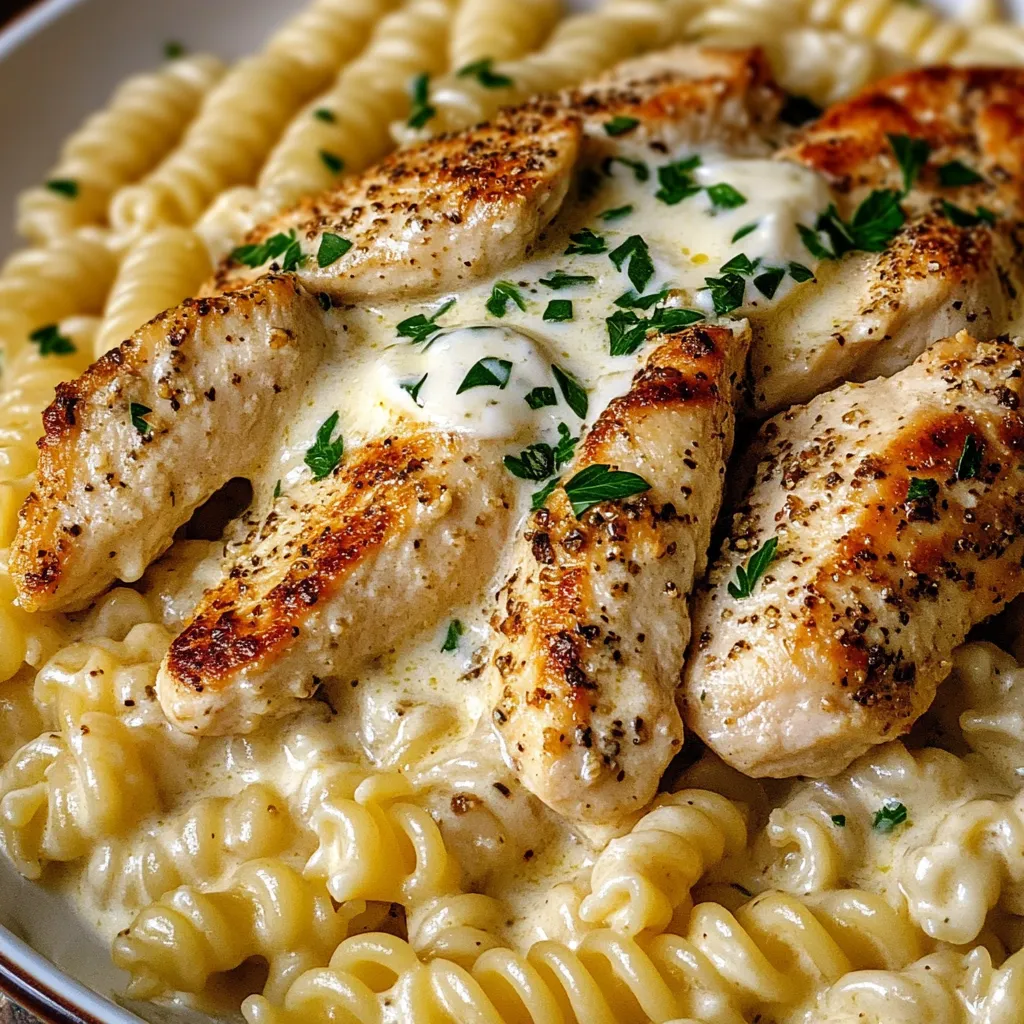 Creamy Garlic Parmesan Chicken Pasta