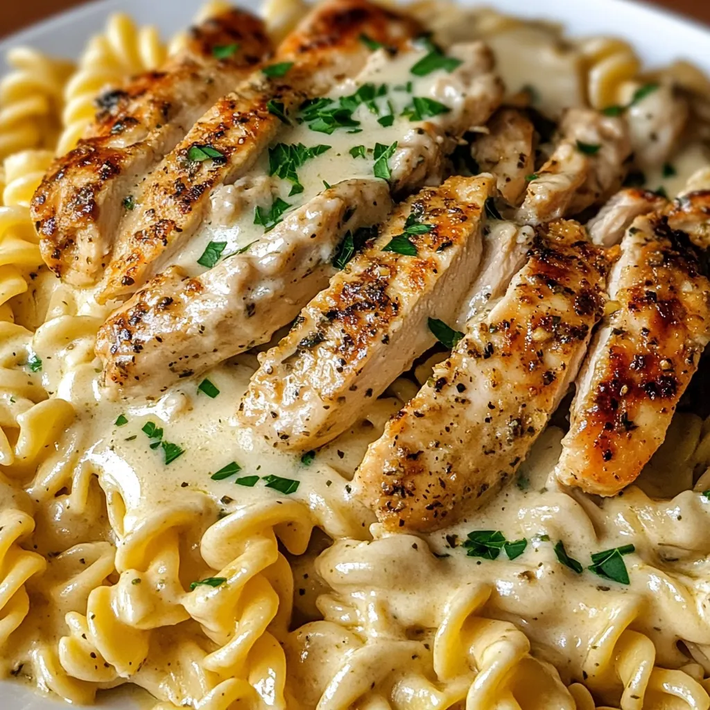 Creamy Garlic Parmesan Chicken Pasta