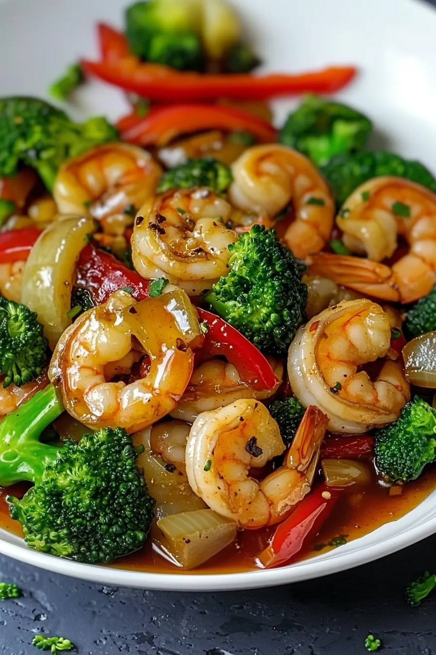 HONEY GARLIC SHRIMP STIRFRY