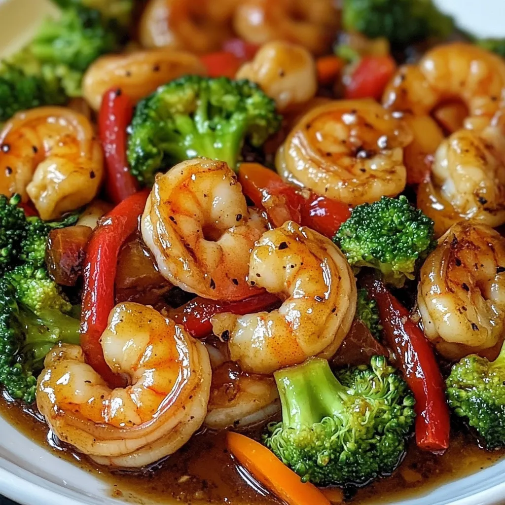 HONEY GARLIC SHRIMP STIRFRY