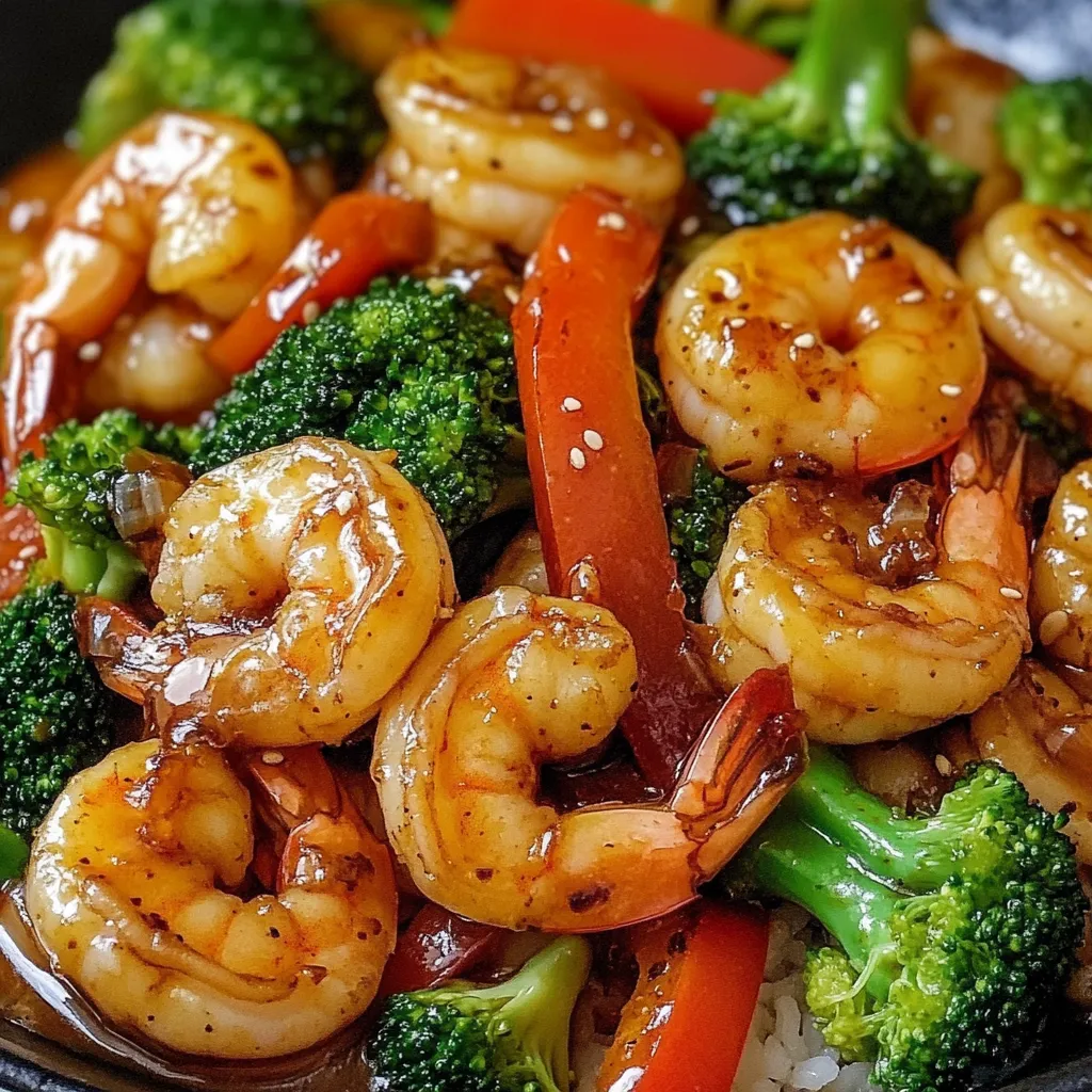HONEY GARLIC SHRIMP STIRFRY