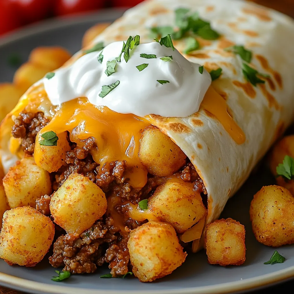 Cheesy Potato Burritos
