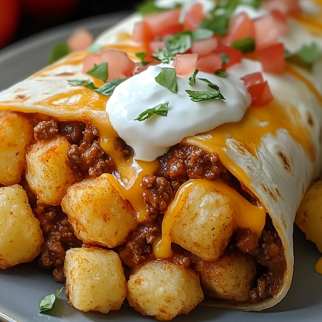 Cheesy Potato Burritos