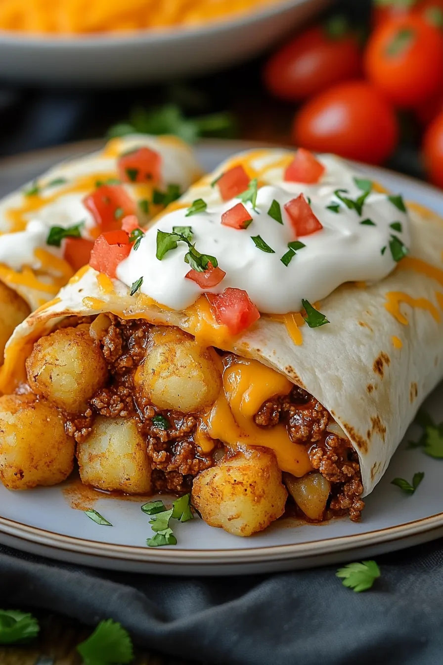 Cheesy Potato Burritos