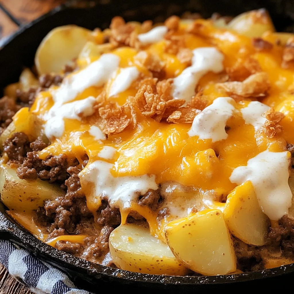 Rustic Campfire Beef and Potato Casserole