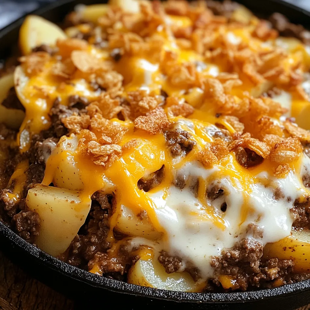 Rustic Campfire Beef and Potato Casserole