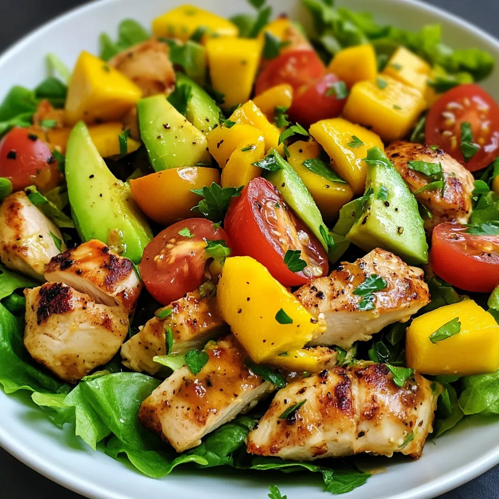 Chicken, Mango, and Avocado Salad