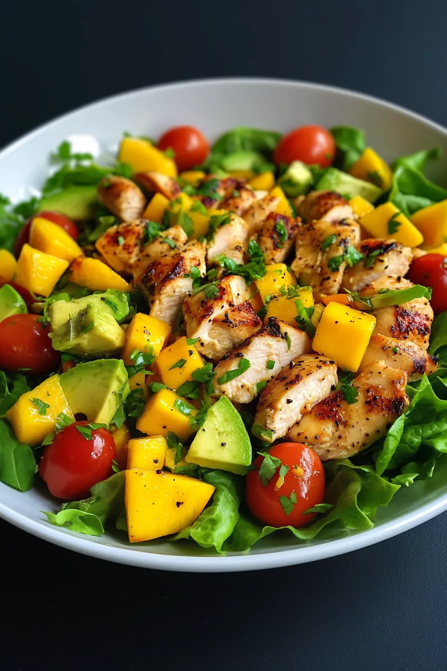 Chicken, Mango, and Avocado Salad