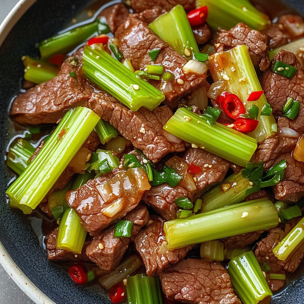 beef and celery stir fry recipe