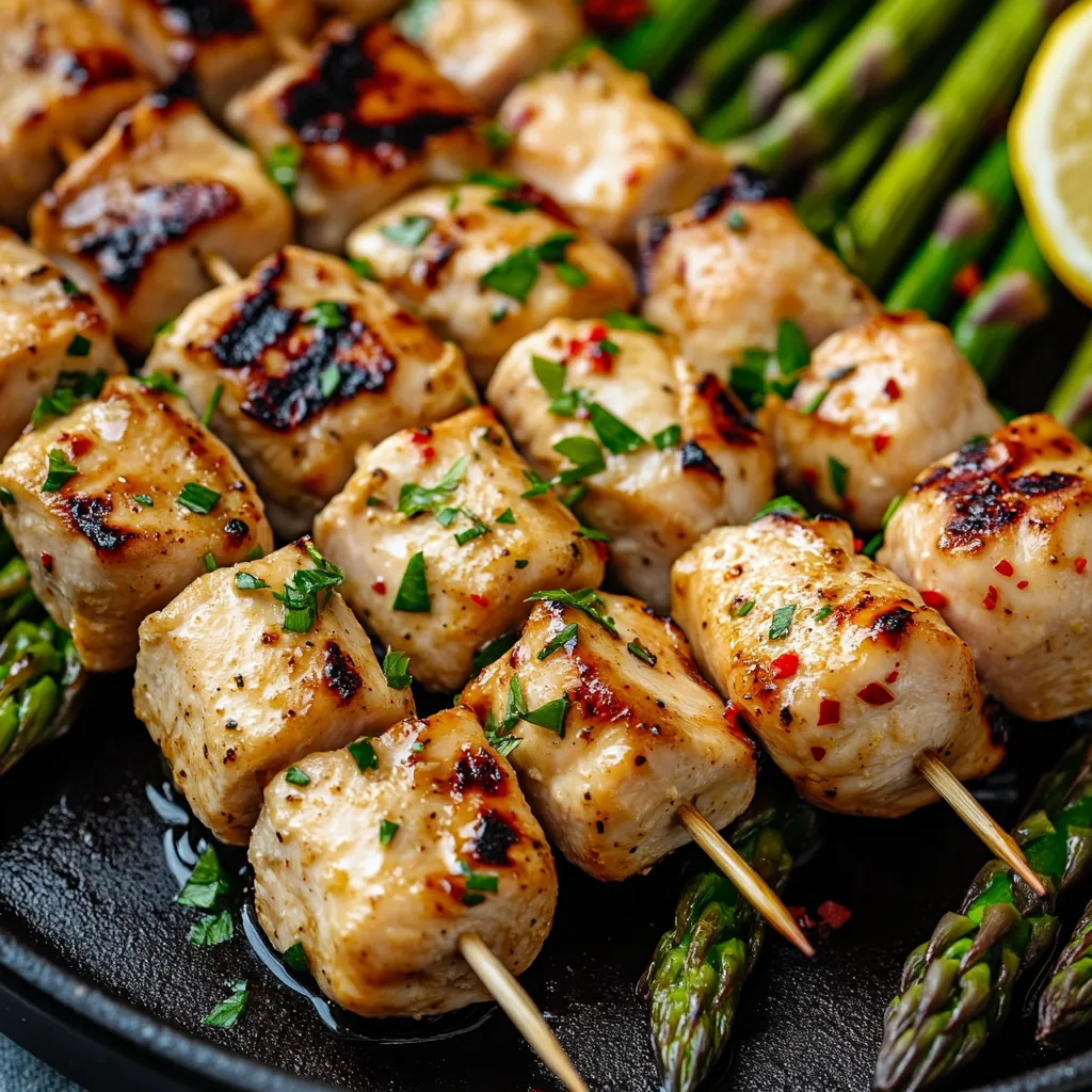 Grilled Chicken Breasts with Lemon Garlic