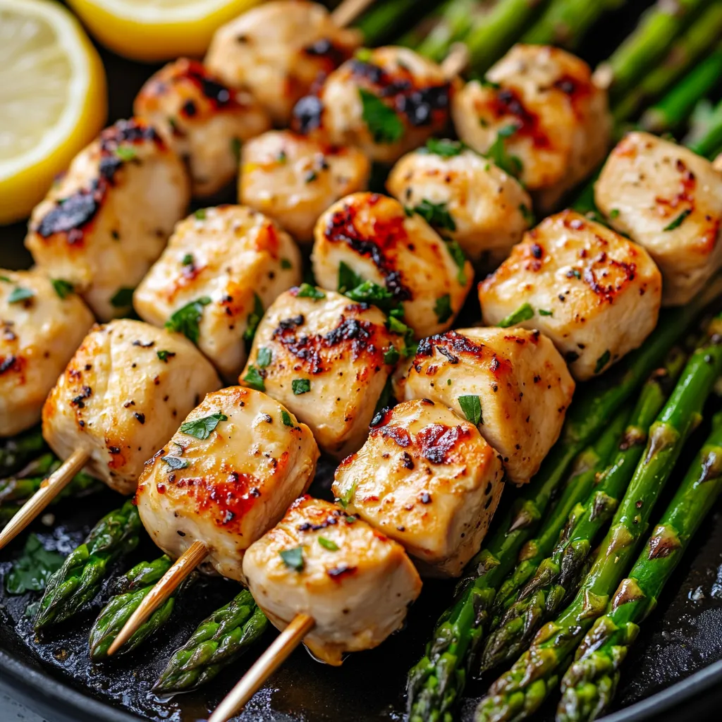 Grilled Chicken Breasts with Lemon Garlic