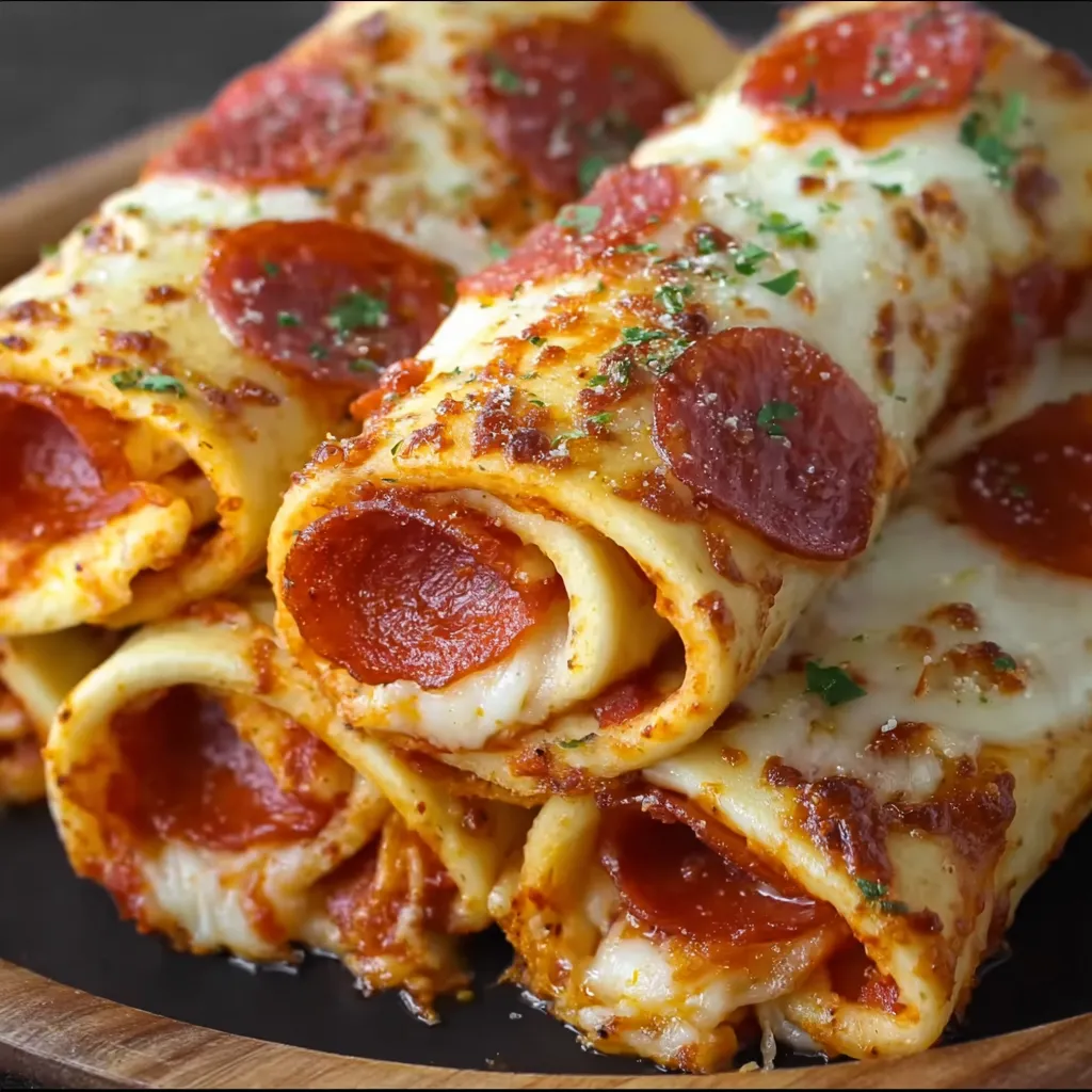 Cheesy Pepperoni Pizza Roll-Ups