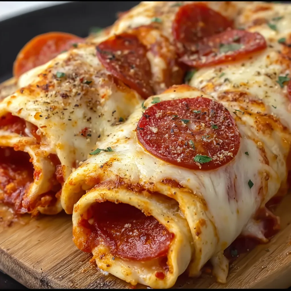 Cheesy Pepperoni Pizza Roll-Ups