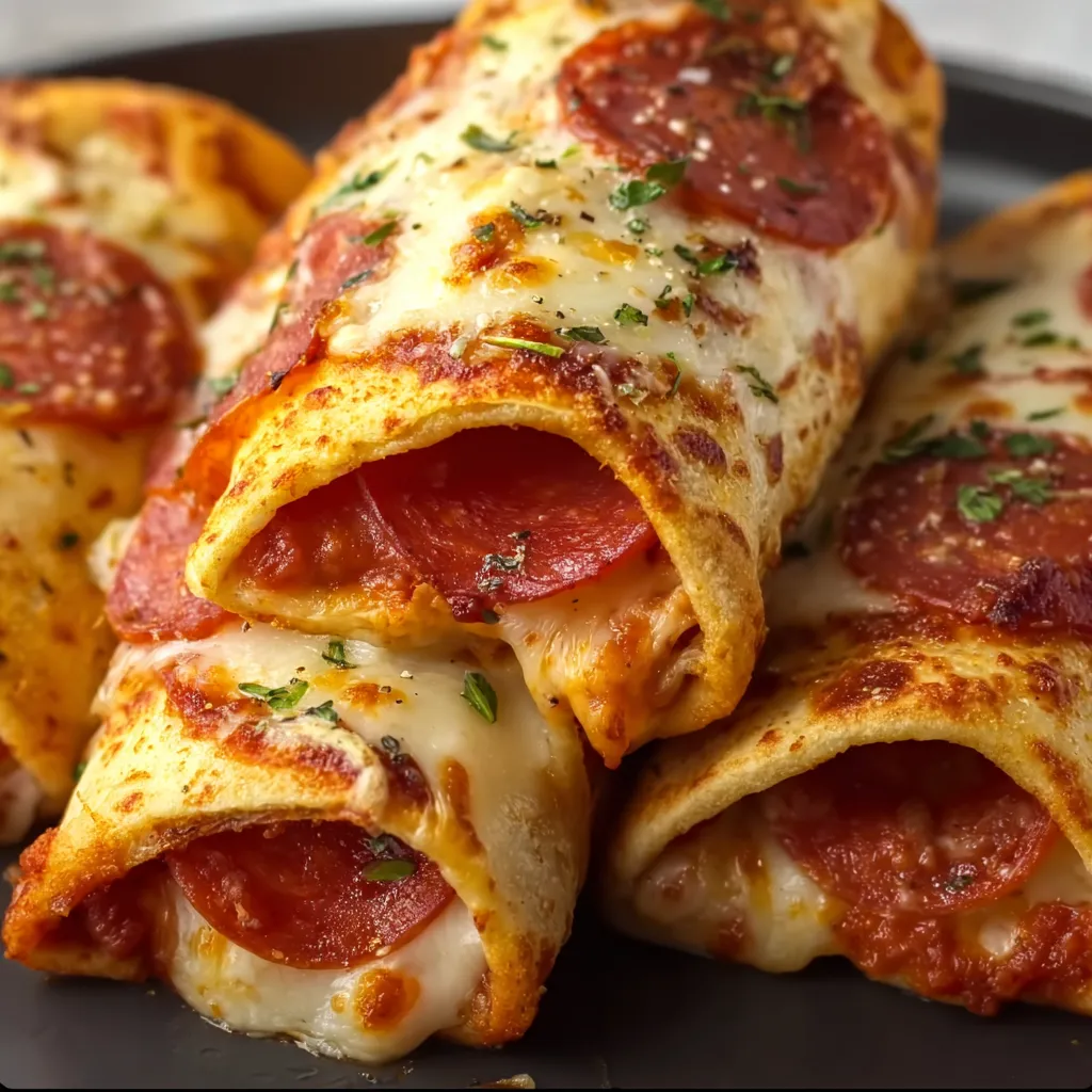 Cheesy Pepperoni Pizza Roll-Ups