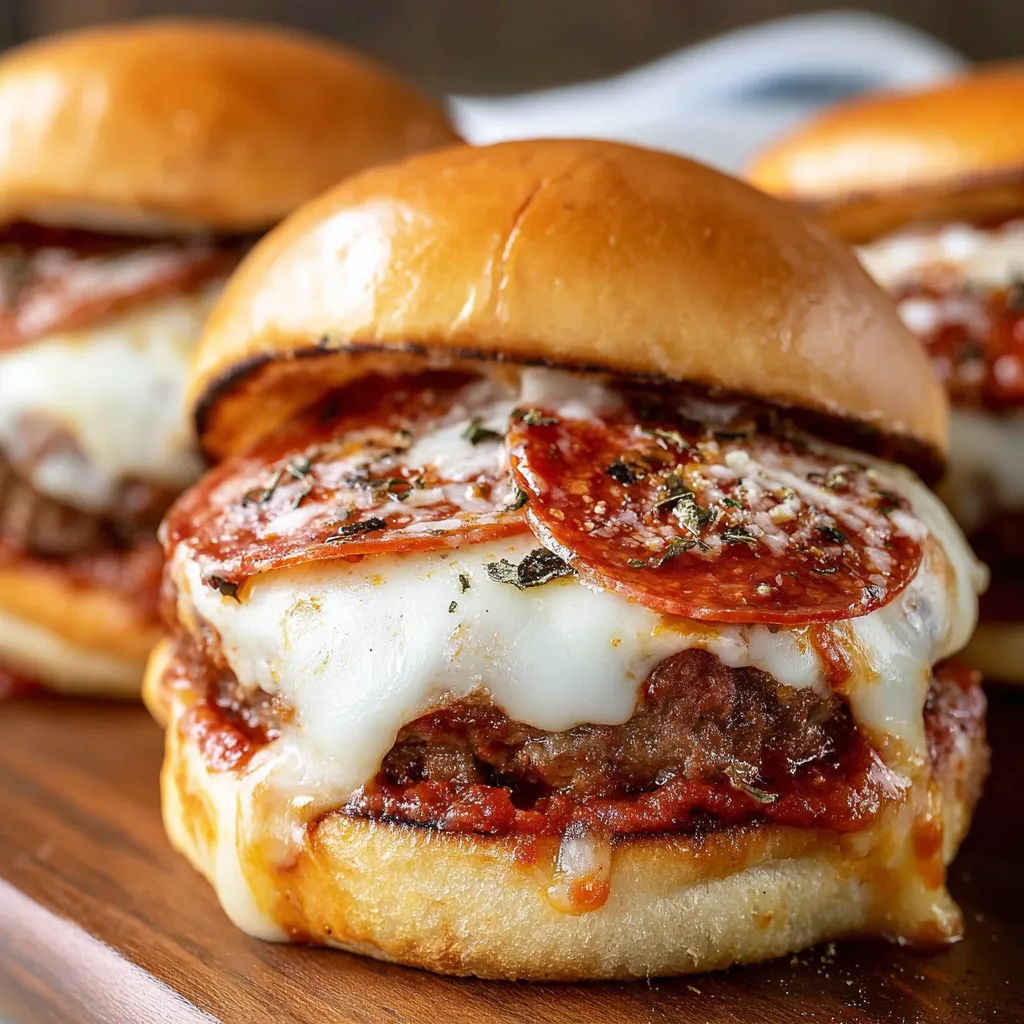 Pizza Burgers Pepperoni Mozzarella