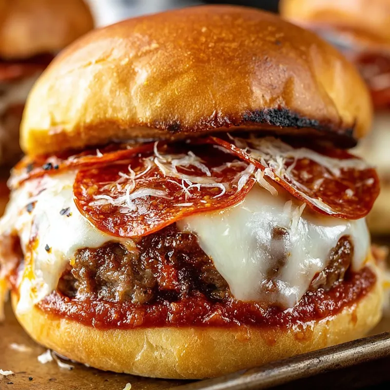 Pizza Burgers Pepperoni Mozzarella