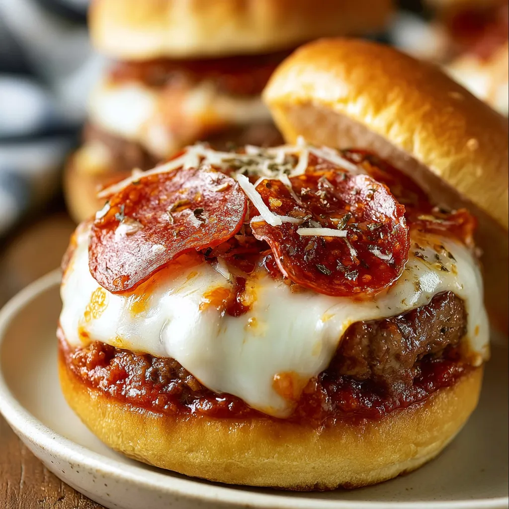 Pizza Burgers Pepperoni Mozzarella