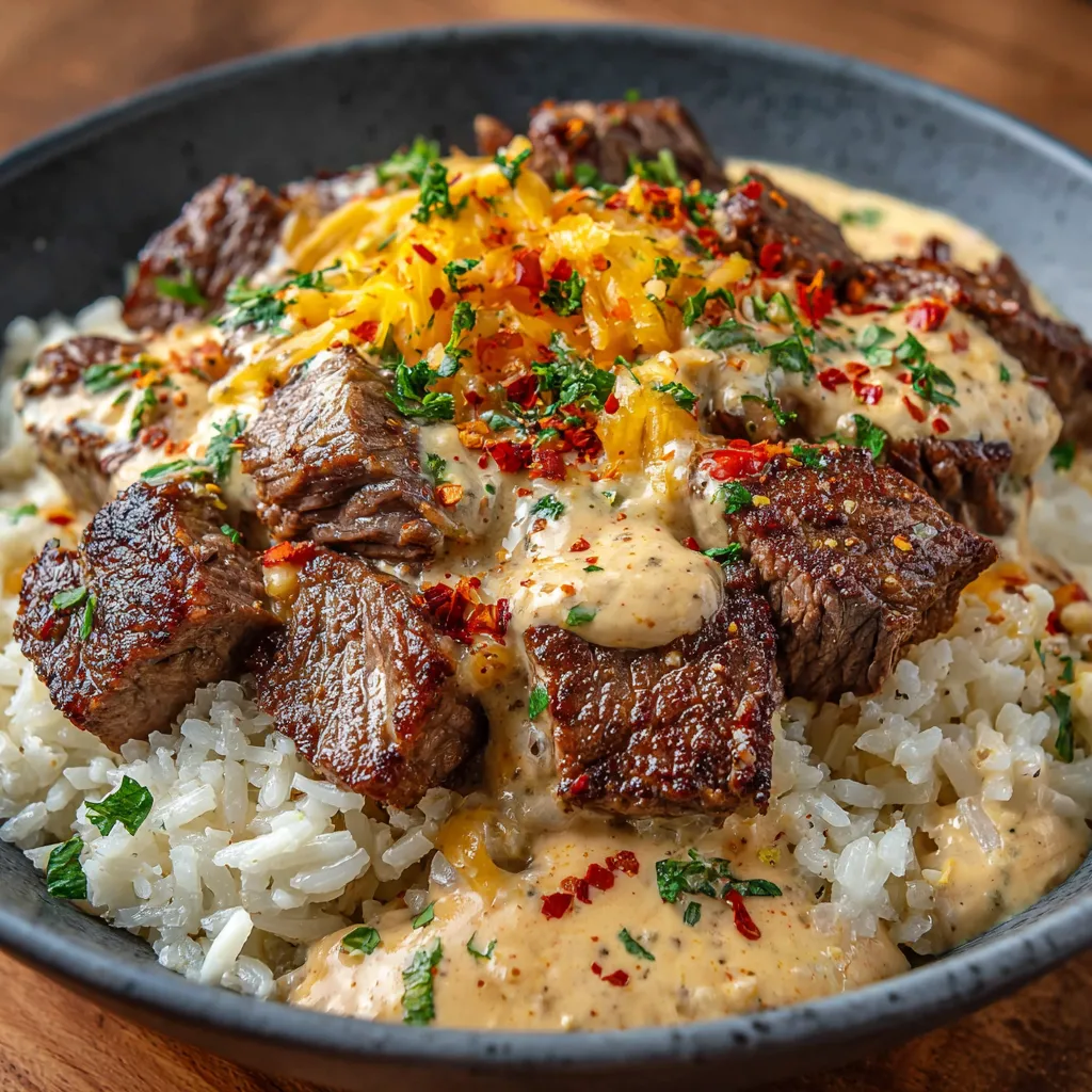 Steak & Queso Rice