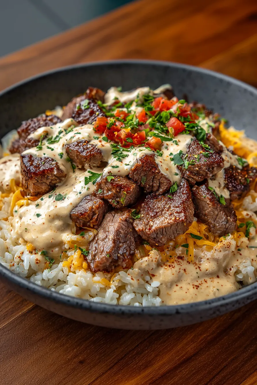 Steak & Queso Rice