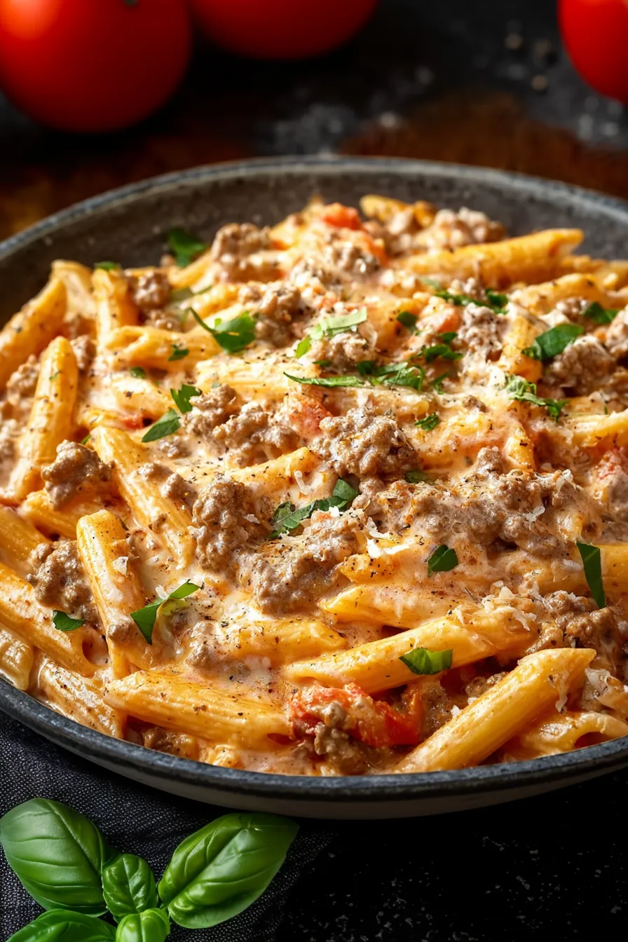 High Protein Creamy Beef Pasta Recipe for Quick Weeknight Dinners