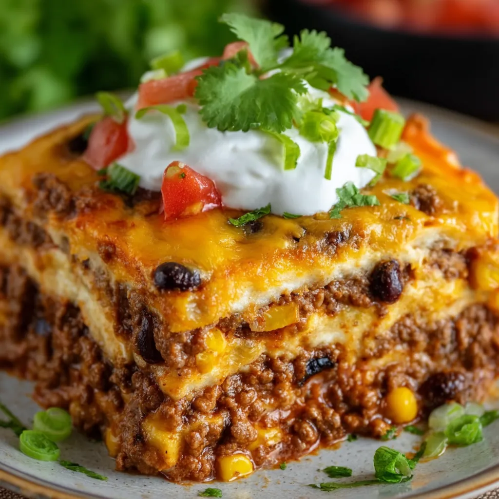 Taco lasagna