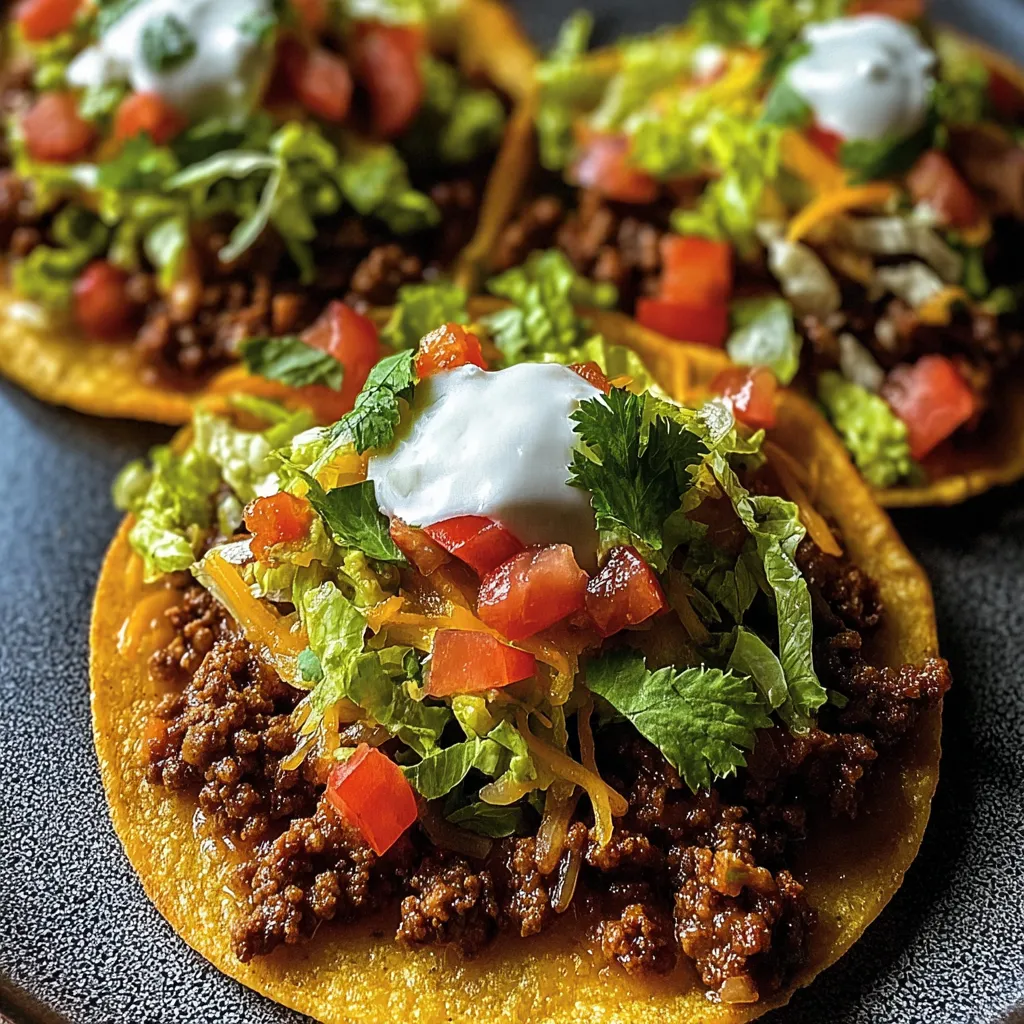 Ground Beef Tostadas