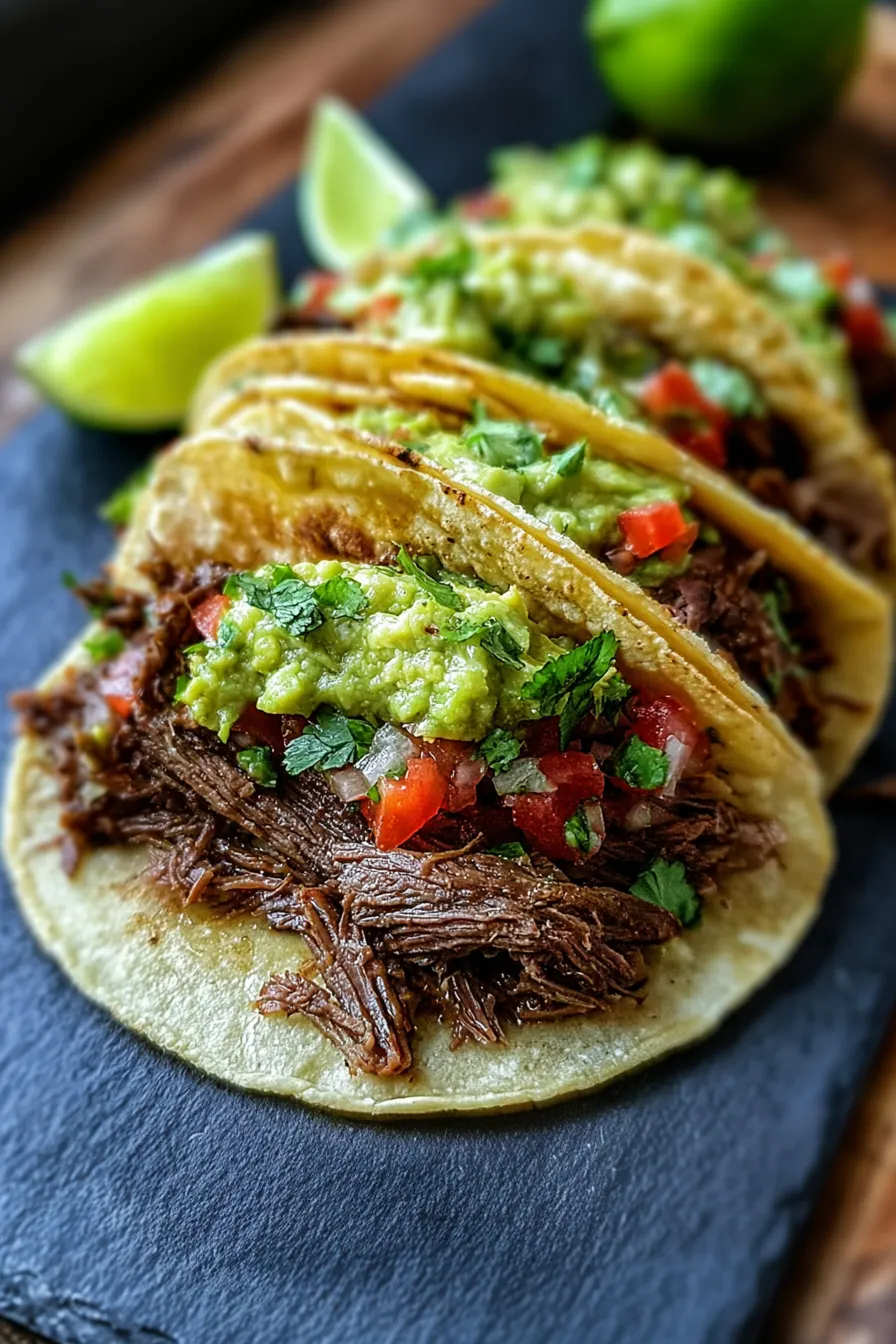Mexican Street Tacos with Guacamole