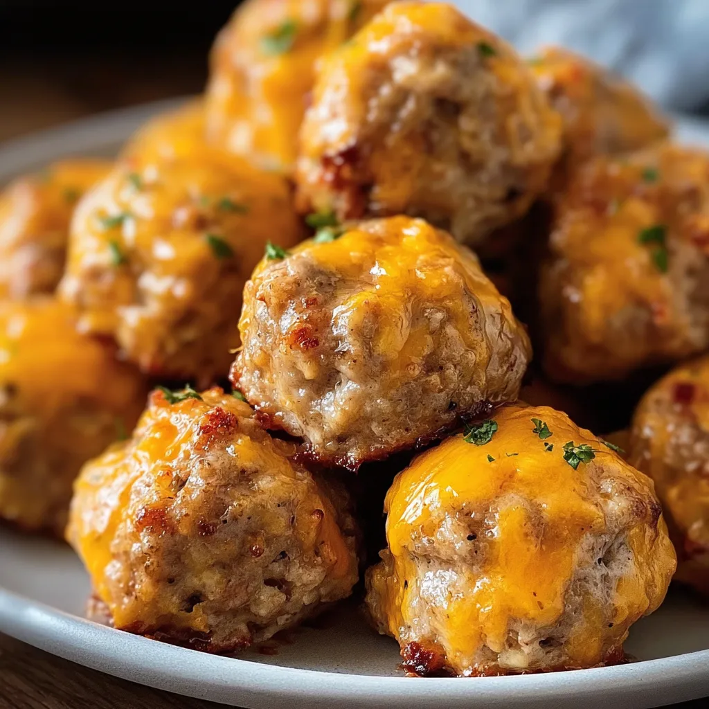 Rotel Cream Cheese Sausage Balls