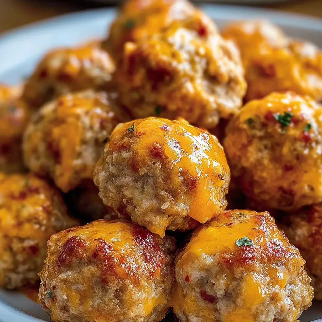 Rotel Cream Cheese Sausage Balls