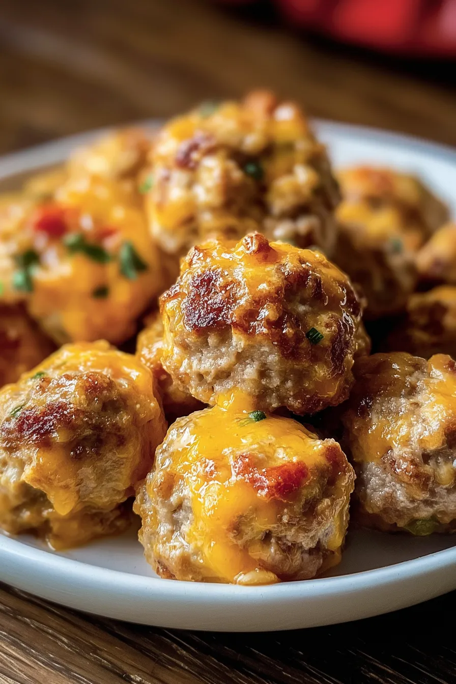 Rotel Cream Cheese Sausage Balls