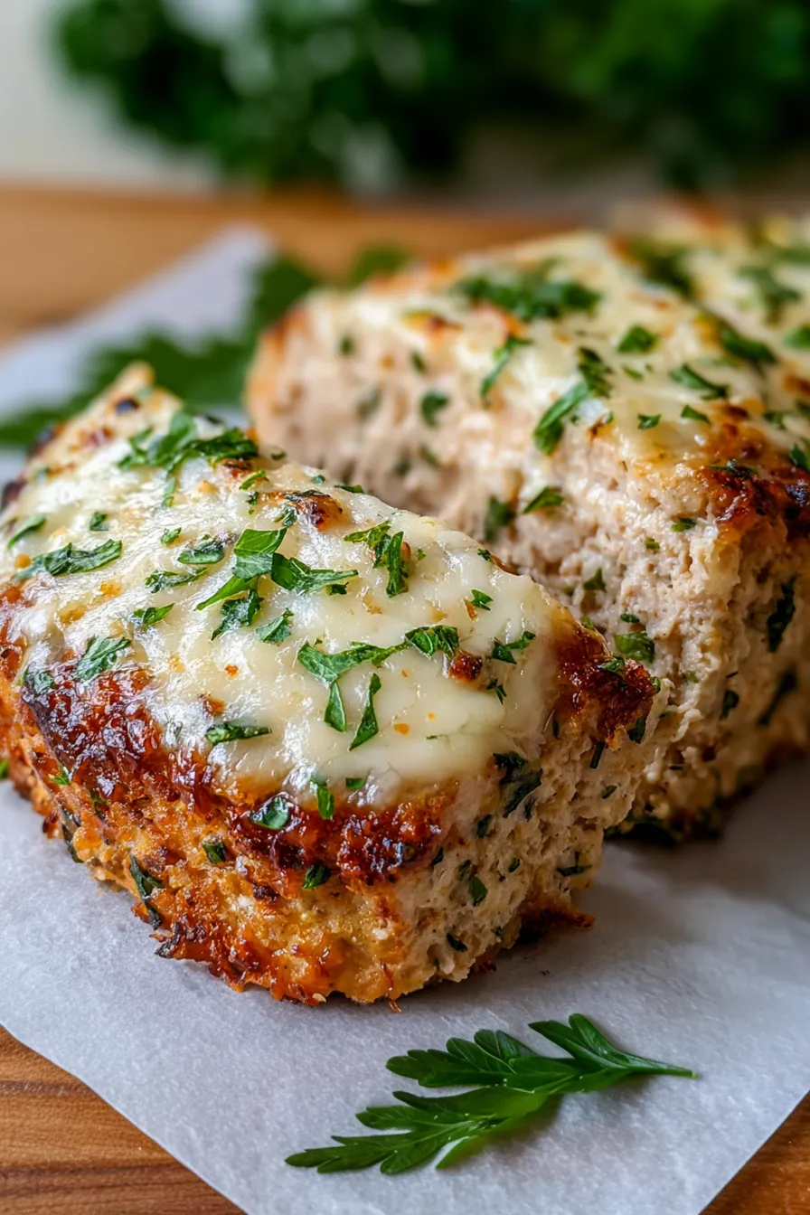 Easy Garlic Parmesan Chicken Meatloaf