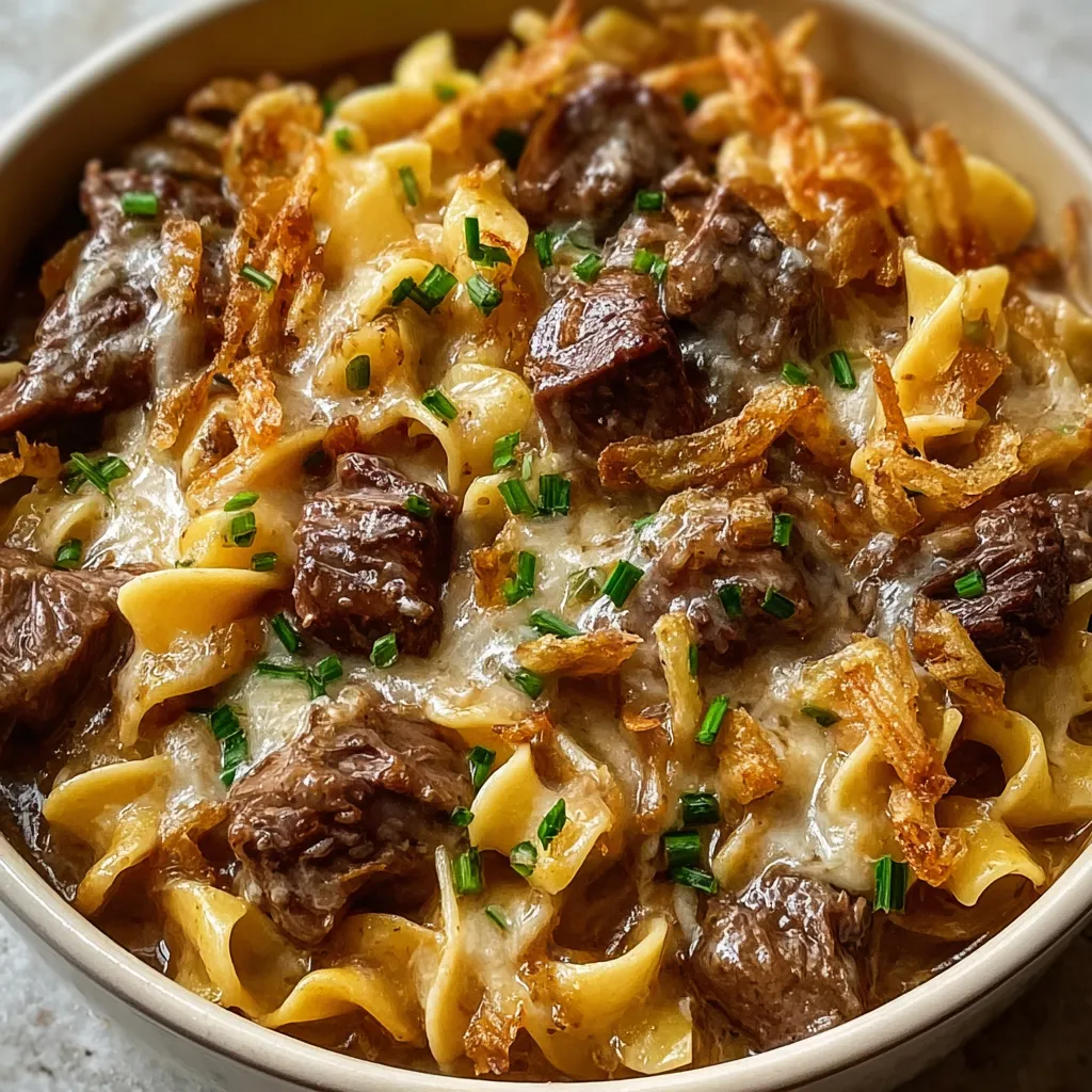 french onion beef and noodles