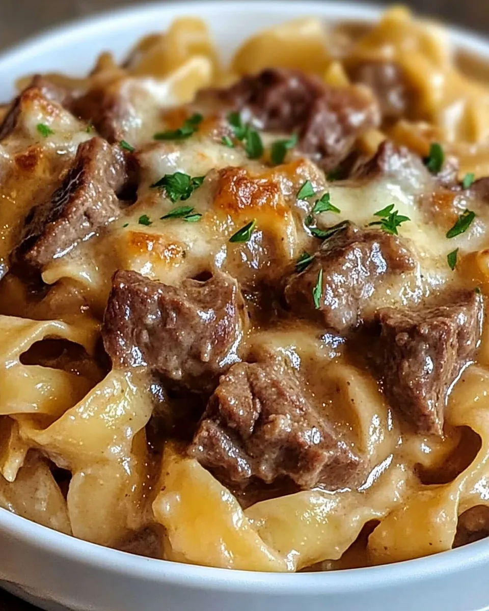 french onion beef and noodles