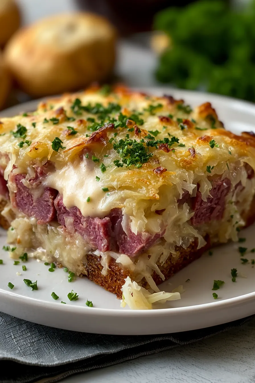 Homemade Reuben Bake