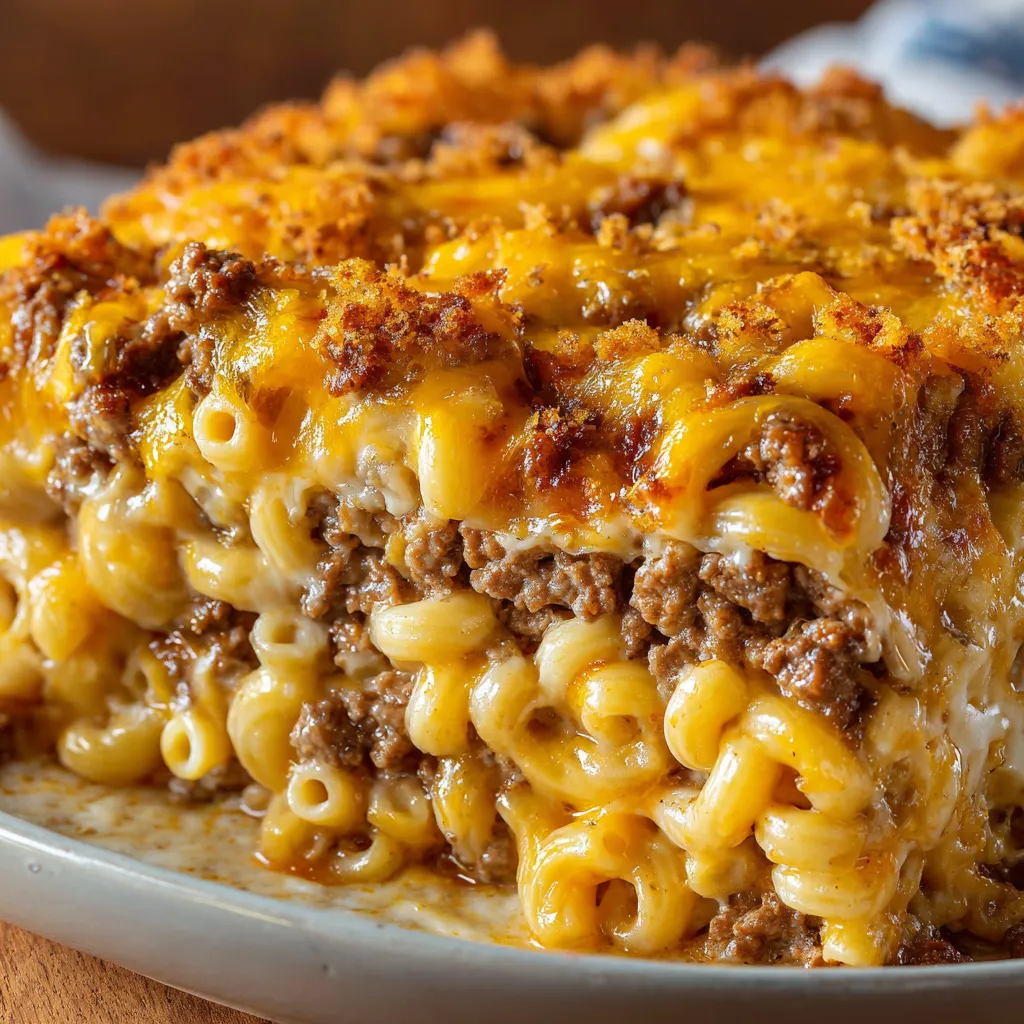 Mac and Cheese Meatloaf Casserole