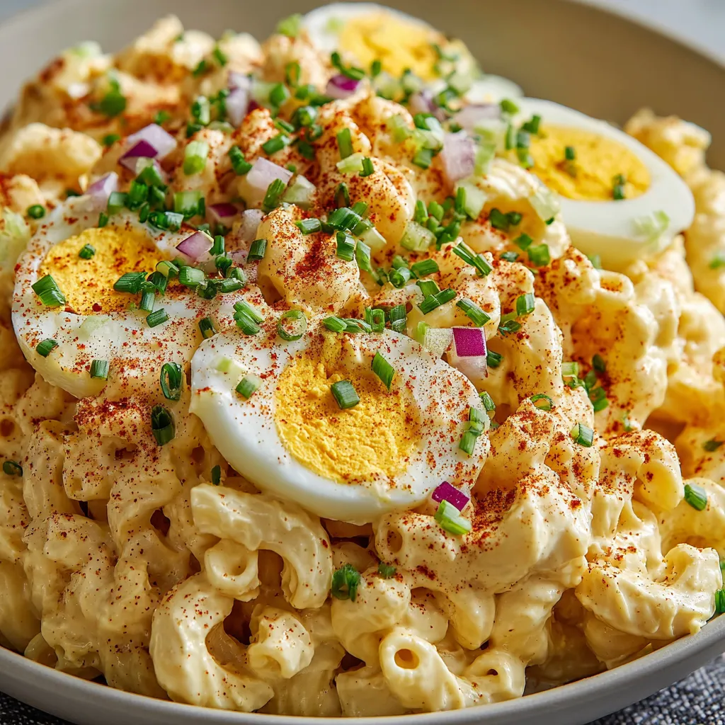 Deviled Egg Macaroni Salad