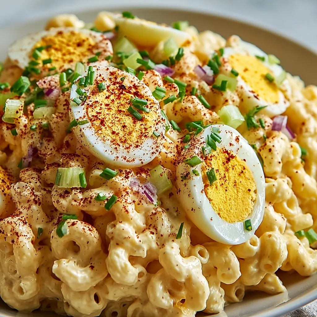 Deviled Egg Macaroni Salad